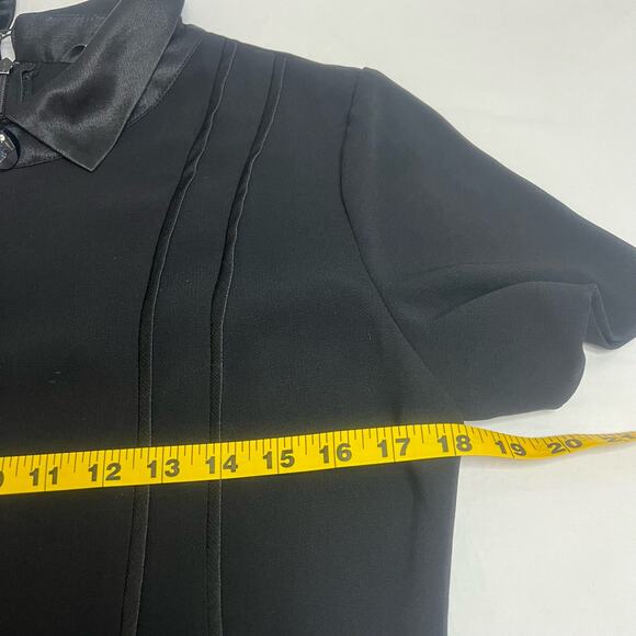 VTG Dress Sz S Collar Academia Wednesday Adams Gothic Dark Academia Difference - Picture 6 of 12